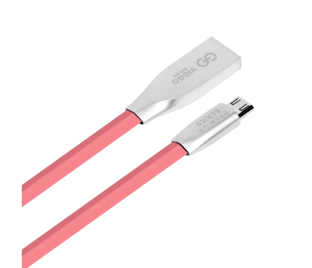 VIGGO DESIGN USB-microUSB 1m Różowy - 1457528 - zdjęcie 2